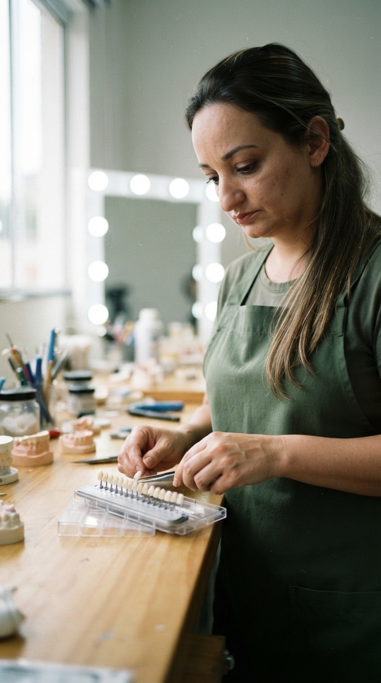 Planejamento de facetas de porcelana
