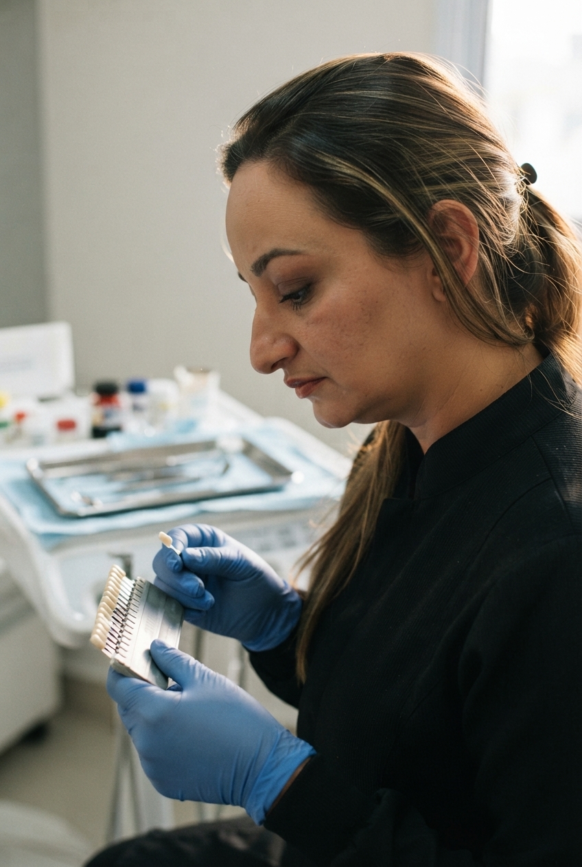 Avaliação de restauração dentária