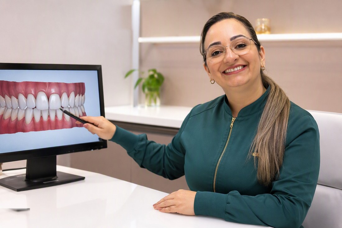 Dra. Andréia Castro — avaliação de saúde gengival