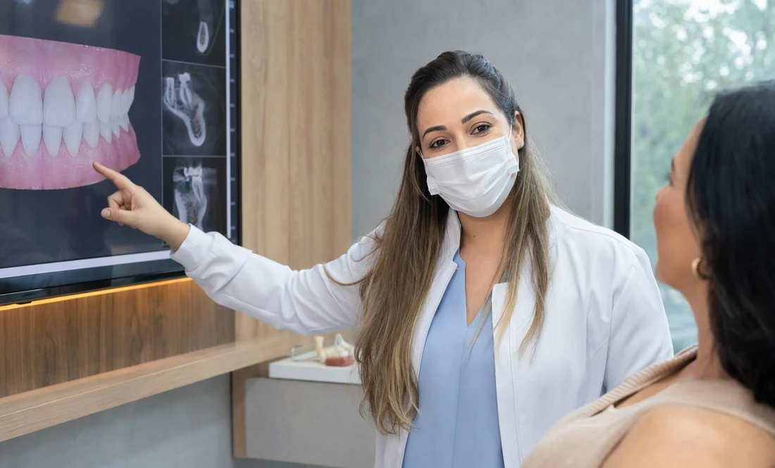 Dra. Andréia Castro, especialista que atende pacientes de Ferrazópolis, em São Bernardo do Campo