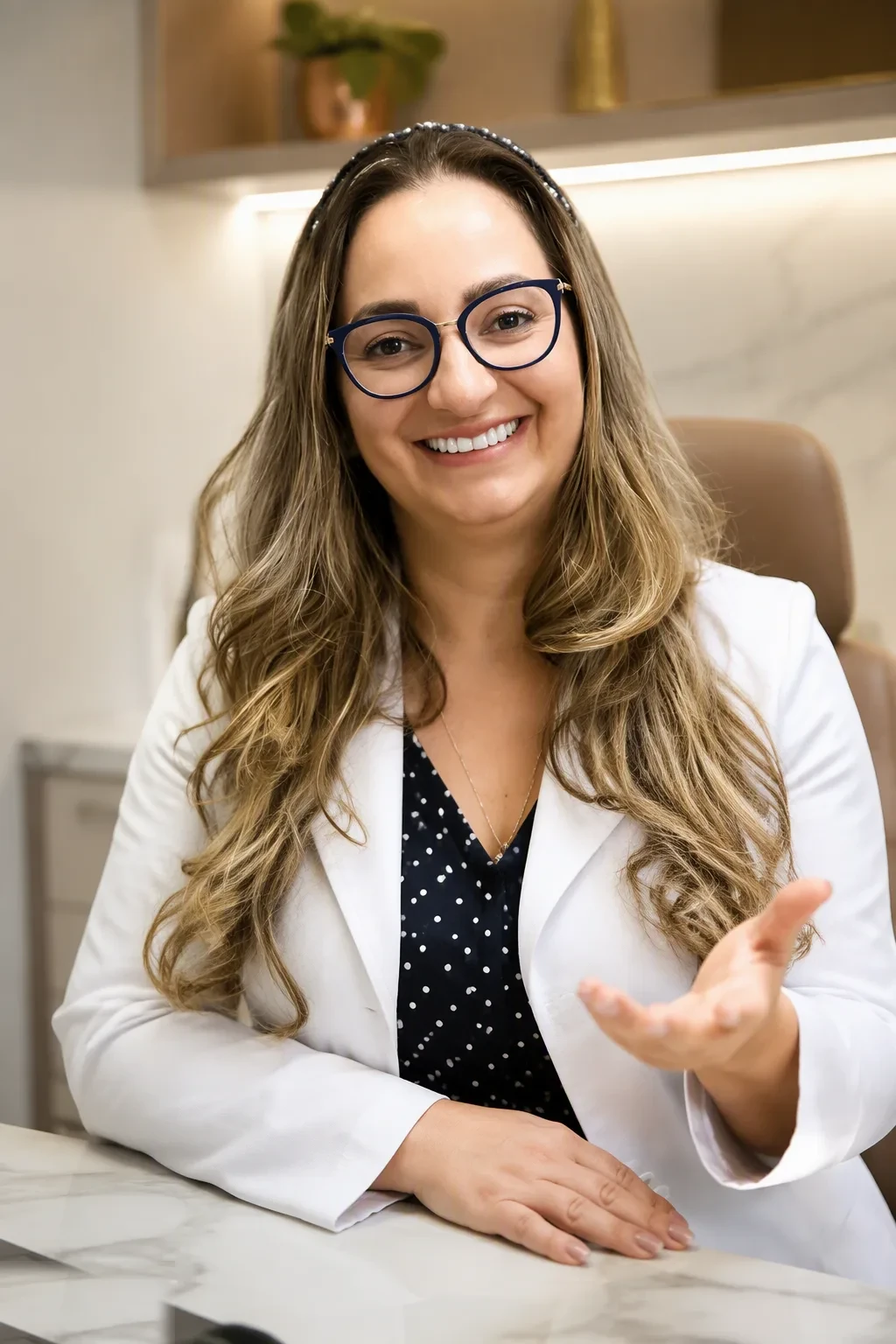 Dra. Andréia Castro em atendimento odontológico especializado para gestantes