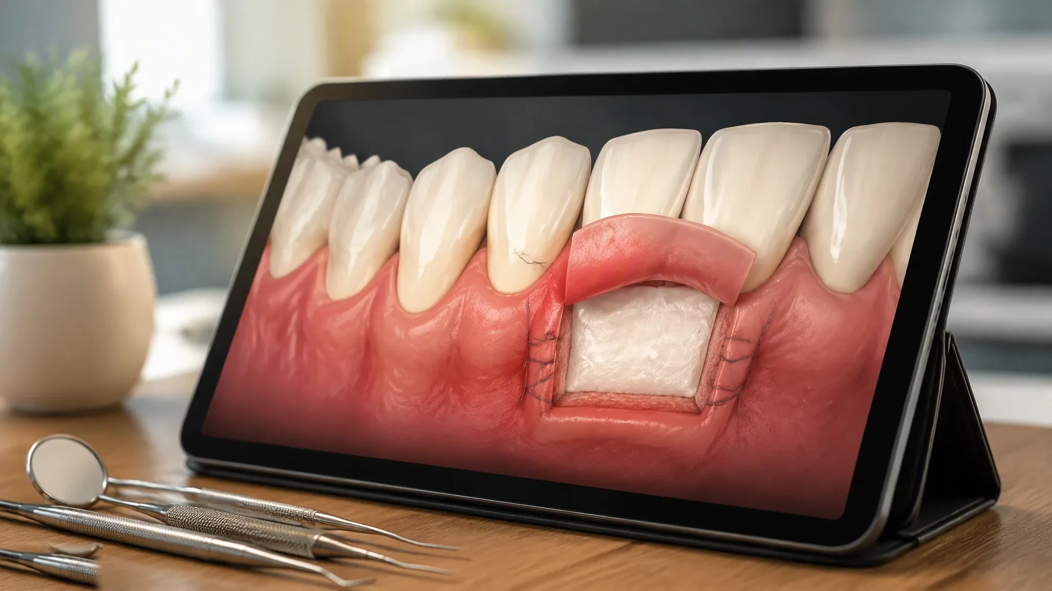 Avaliação de retração gengival, uma das causas de sensibilidade dentária