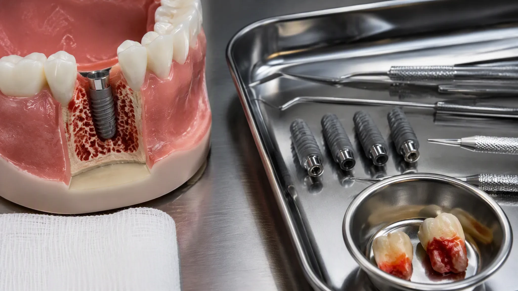 Implante dentário imediato instalado no mesmo dia da extração