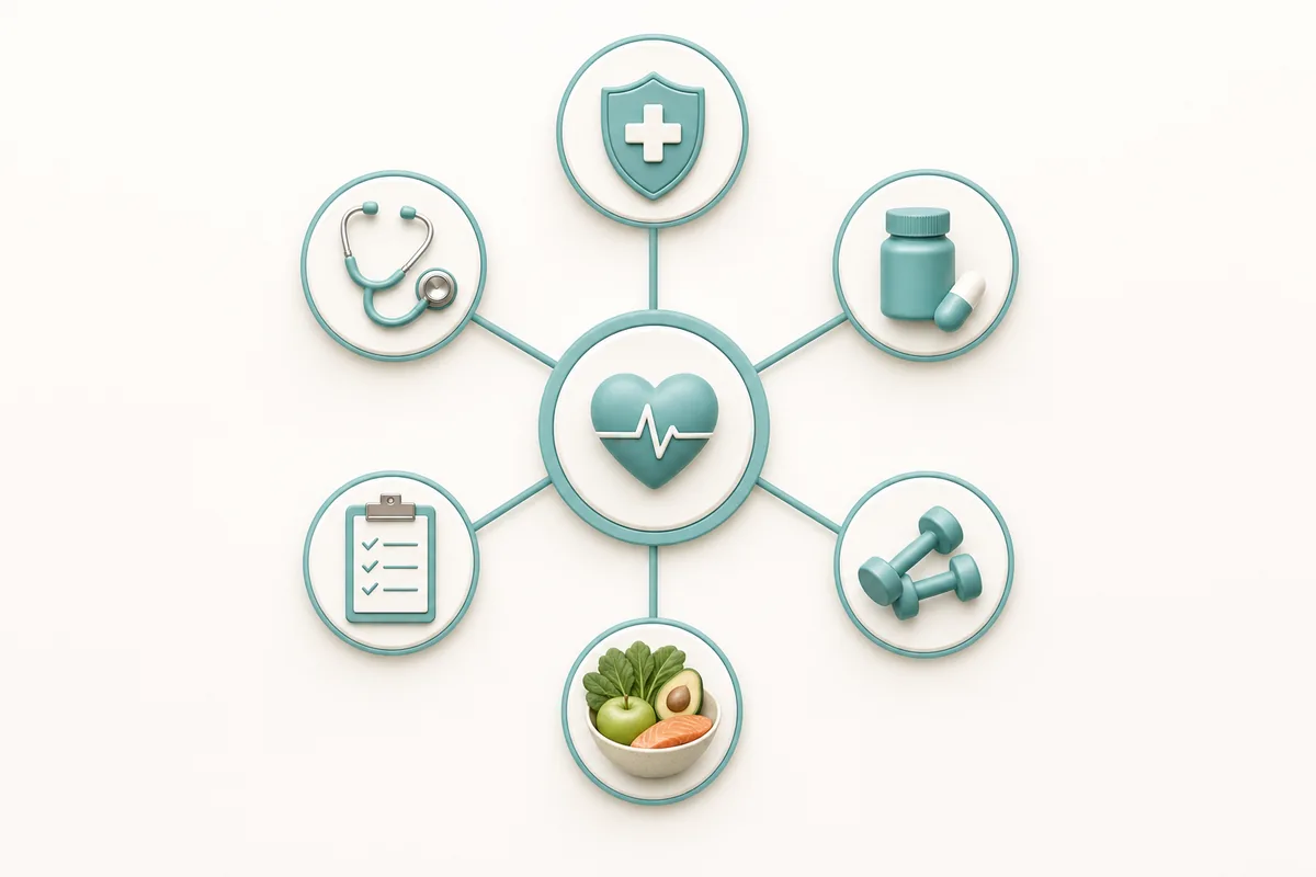 bancada de consultório odontológico com instrumentos de raspagem periodontal organizados e espelho clínico, foco nos instrumentos, sem pessoas