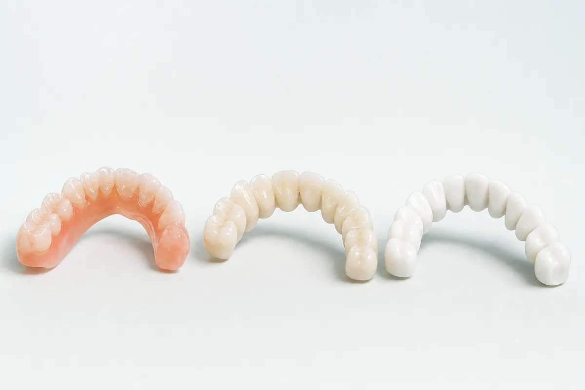 Resina, porcelana e zirconia para protese protocolo